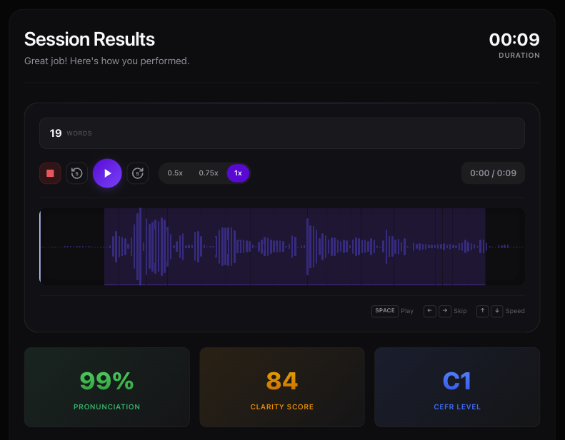 Speako screenshot