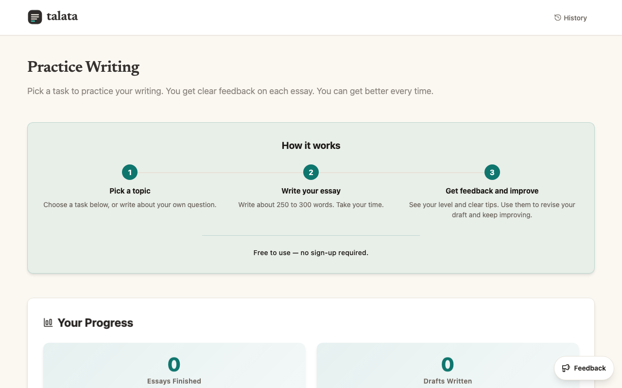 talata screenshot
